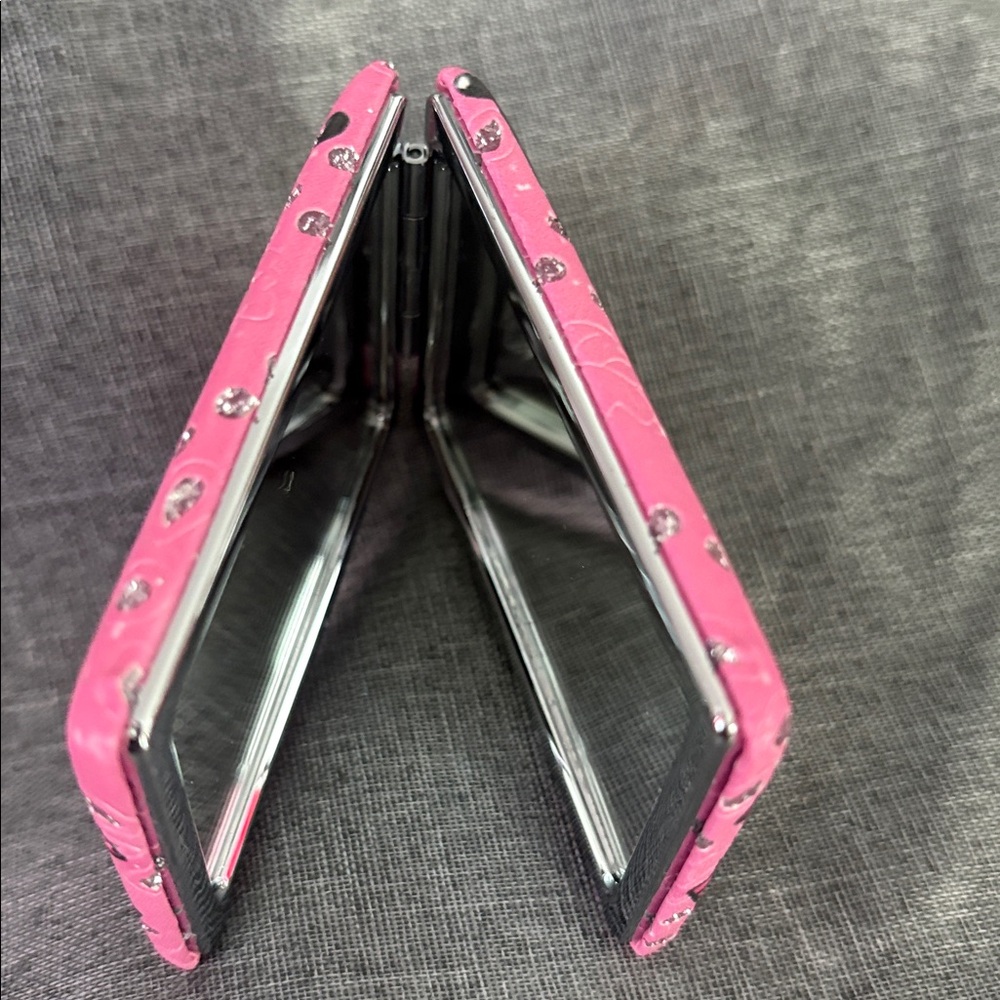 Pink and Black Cartoon Kuromi Mirror - Picture 3 of 3